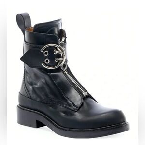 CHLOE ROY LEATHER BIKER BOOTS